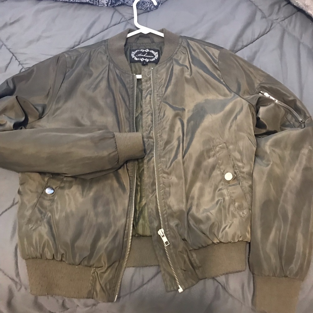 Army Green Bomber Jacket